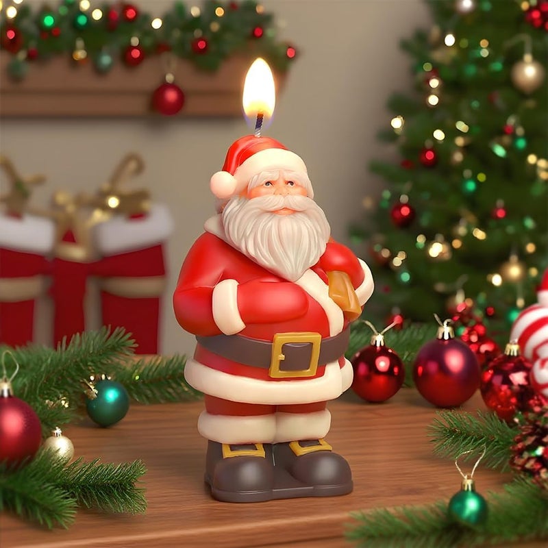 GELXGRIT 3D Santa Claus Silicone Candle Mold - Image 3